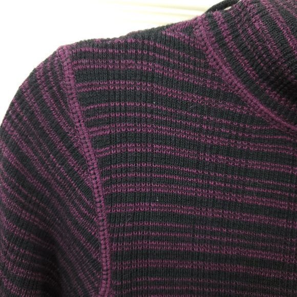 Prana Kelland Wool-Blend Long Sleeve Knit Sweater Dress S Burgundy (Black/Red) - Picture 8 of 16